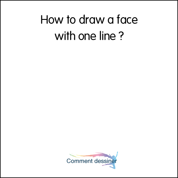 How to draw a face with one line